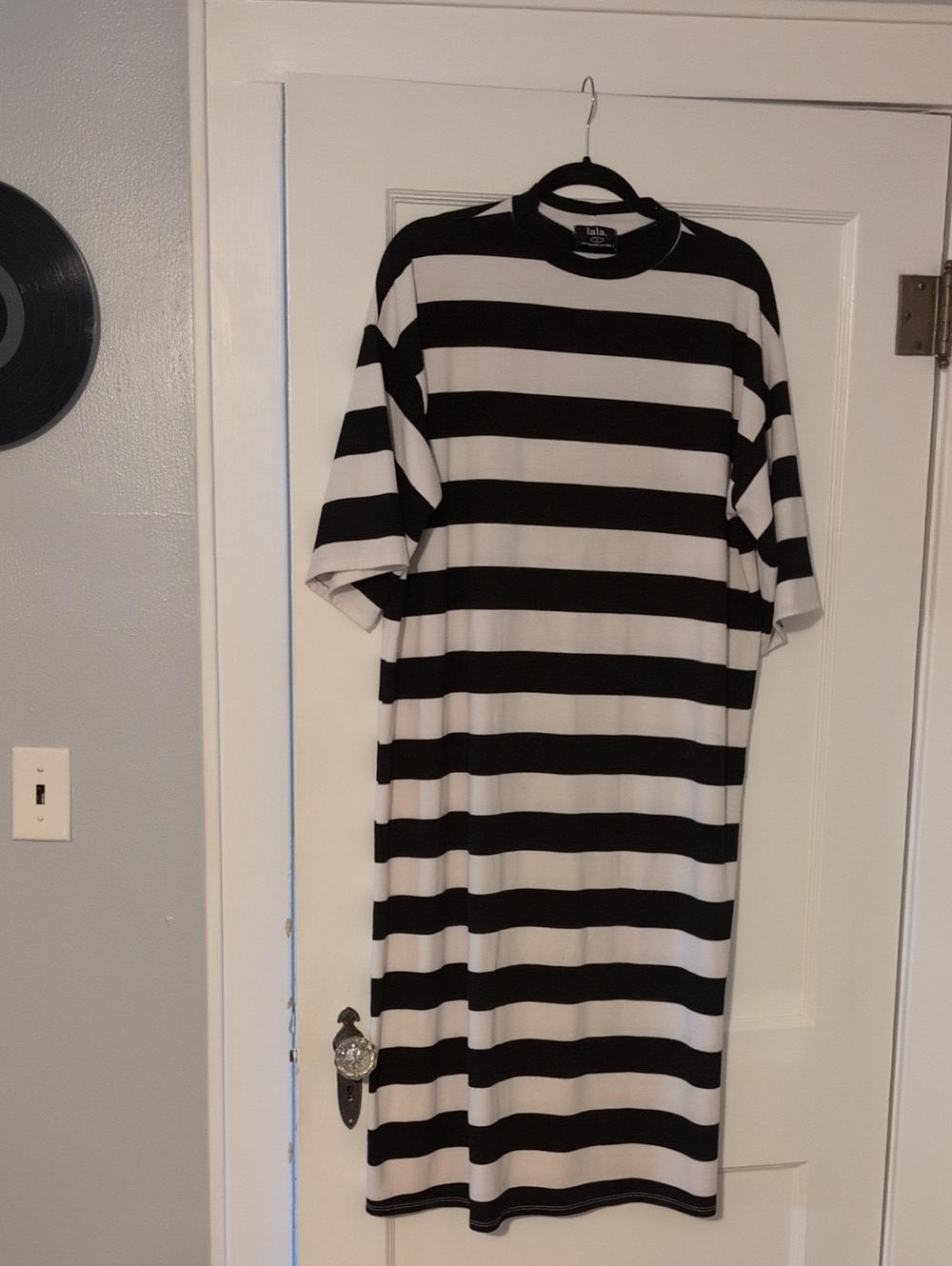 Dressed In Lala Black And White Tshirt Dress